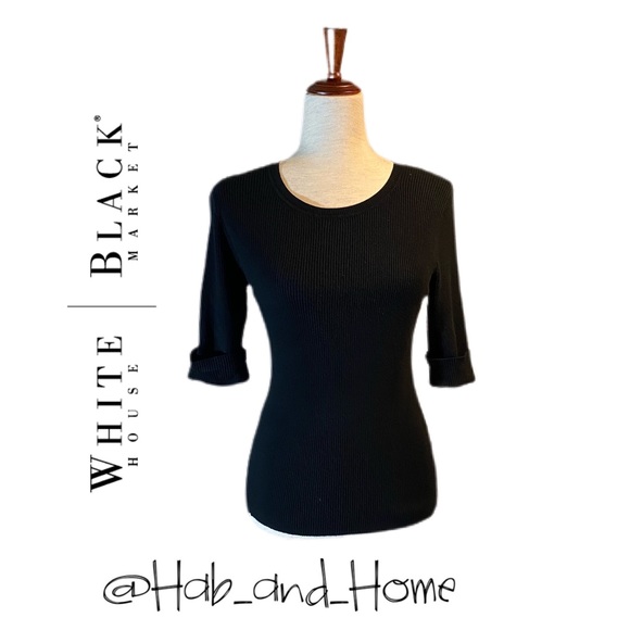 White House Black Market Tops - WH / BM Knit 3/4 Length Sleeve Top